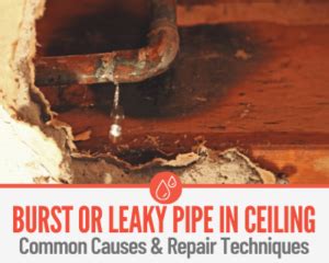 leaking pipes in ceiling|How to Fix Burst or Leaky Pipes in Ceiling in 7 Easy Steps